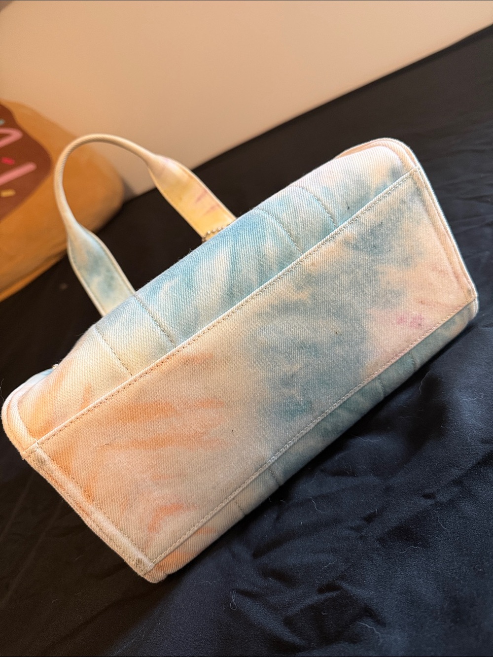 Cargo Tote Bag 26 With Rainbow Tie Dye Print - Picture 8 of 12